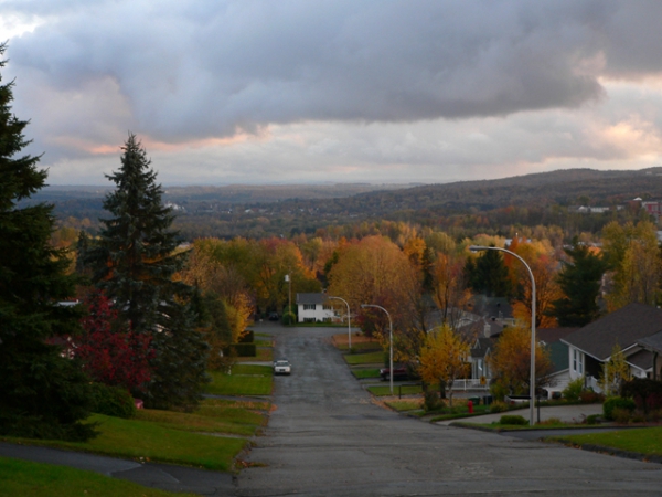 Un quartier de Sherbrooke (Québec)